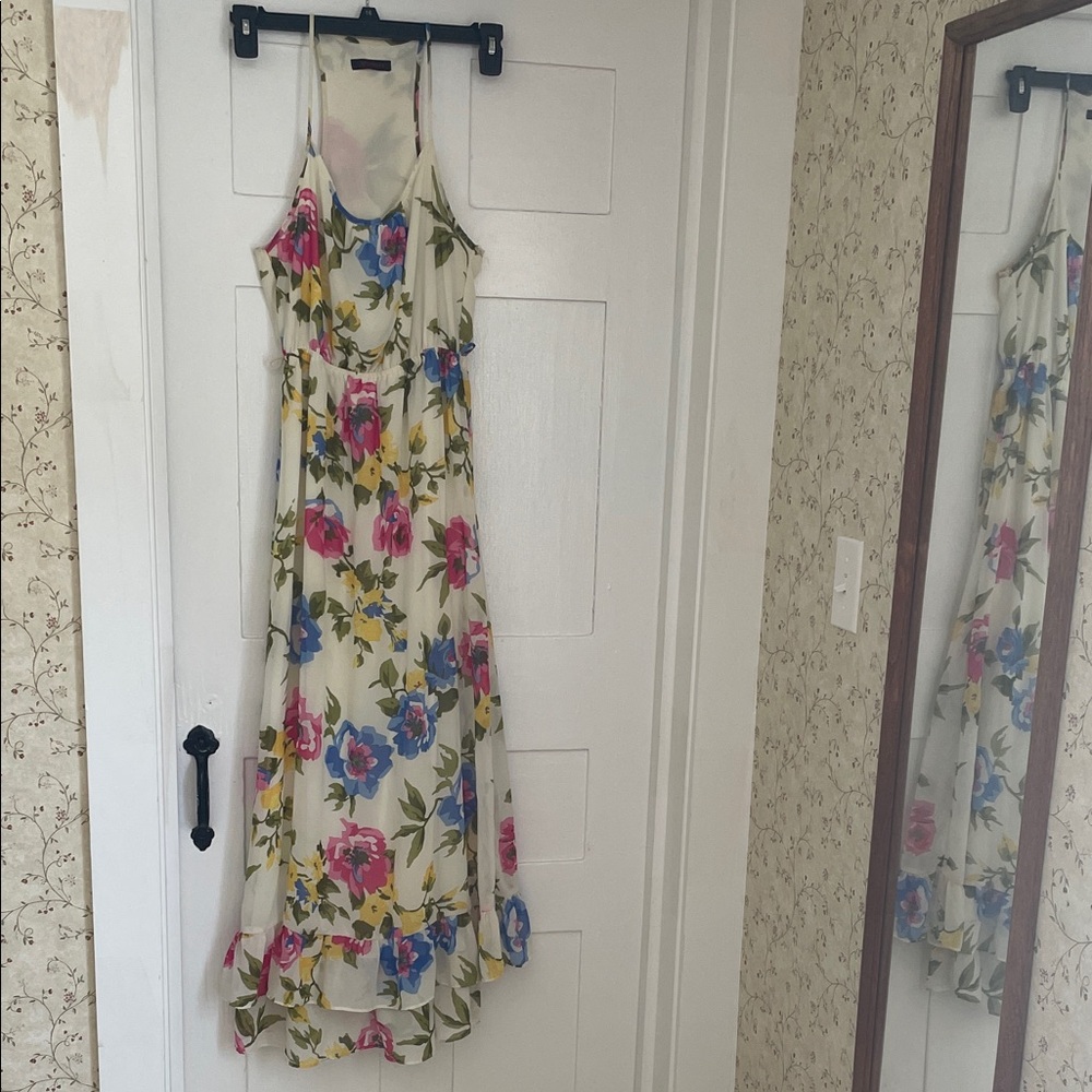 Xtaren Floral Maxi Dress - Pink, Blue, Green